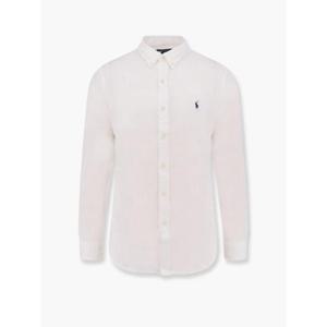 POLO RALPH LAUREN Linen shirt with logo embroidery 710966295