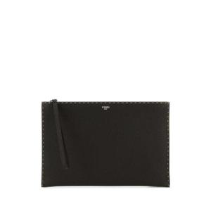FENDI 다크 브라운 가죽 클러치 7N0134AP3B F1RXY