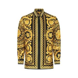 VERSACE 프린트 실크 셔츠 10039411A03044 5B000