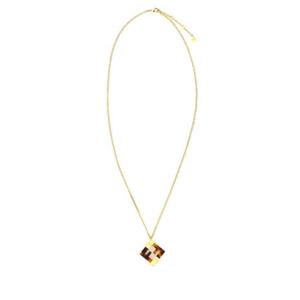 FENDI 인쇄된 플렉시글라스와 금속 Forever Fendi 목걸이 8AK951ALI0 F1BDE