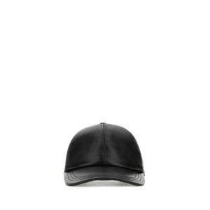 PRADA 블랙 나파 가죽 베이스볼 캡 2HC2742ATN F0002
