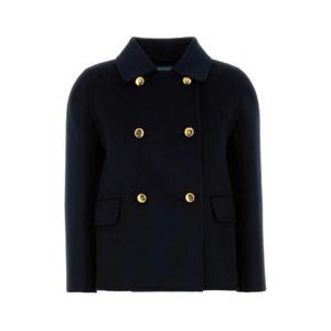 PRADA Midnight blue wool blend coat P536PSOOO13FY F0008