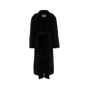 FENDI Black wool blend coat FF6041ASZU F1FL8