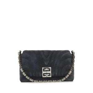 GIVENCHY 블랙 데님 미디엄 4G 소프트 핸드백 BB50QAB1TP 001