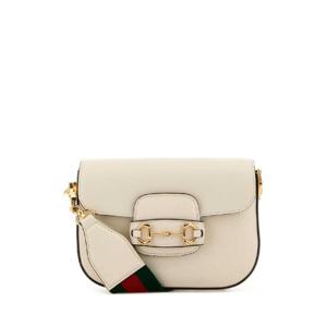 GUCCI 아이보리 가죽 미니 Horsebit 1955 숄더백 65857418YSG 9068