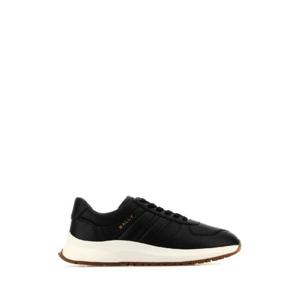 BALLY 블랙 가죽 Darsyl 스니커즈 MSK09SVT238 U901