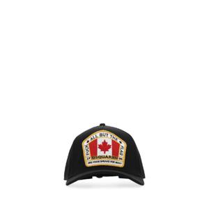 DSQUARED 블랙 코튼 야구 모자 BCM401105C00001 2124