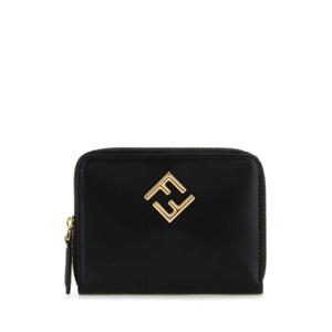 FENDI 블랙 레더 FF 다이아몬드 지갑 8M0508ALV4 F0KUR