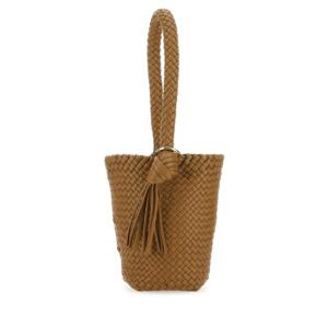 BOTTEGA VENETA 카멜 가죽 미디엄 칼리메로 버킷 백 716930V01D0 2545