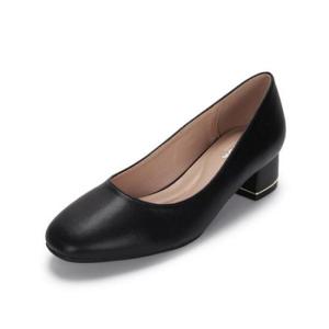 [무크] 여성 드레스 펌프스 구두 4CM 블랙 옐로우 422154
