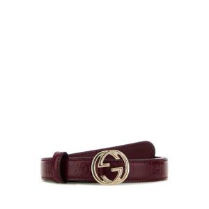 GUCCI 버건디 가죽 벨트 813005AAD5L 6207