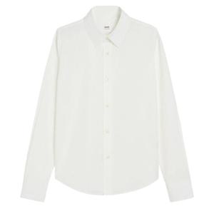 아미 하트 로고 클래식 셔츠 화이트 FSH061 CO0097 100