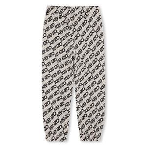 [겐조키즈][ESSENTIALS] KENZO 로고 화이트 트레이닝팬츠(14A) Z255AFP721
