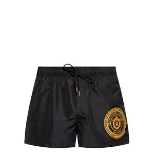 25 SS 베르사체 로고 프린트 스윔 쇼츠 10188761A13657 TP432841202