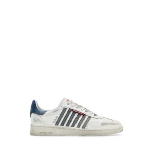 DSQUARED White leather Boxer sneakers SNM044301508443 M872