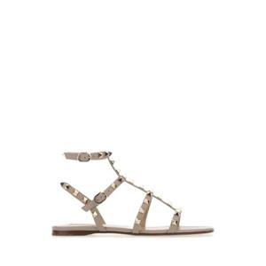 VALENTINO GARAVANI Antiqued pink leather Rockstud sandals 7W2S0A05VOD P45