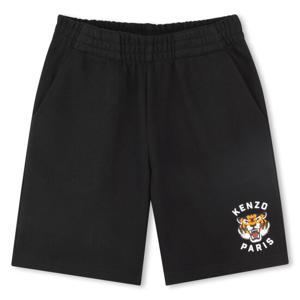 [겐조키즈][CORE PROGRAM] 블랙 럭키 타이거 코튼 버뮤다 반바지 (14A) Z255AFPR22