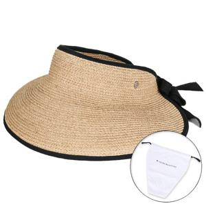 헬렌카민스키 25SS 여성 미타 바이저햇 네츄럴미드나잇 더스트백 포함 HAT50220 NATURALMIDNIGHT PKG