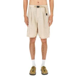 UNDERCOVER LINEN SHORTS UC1E4518_NATURAL