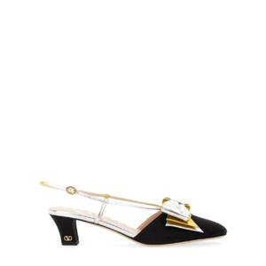 VALENTINO GARAVANI 45MM MOIRE FABRIC BOWOW SLINGBACK DECOLLETE 6W2S0LB6QLJ_R1V