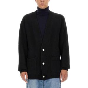 BALMAIN 로고 인레이 카디건 BH1KM000_KC88EAB