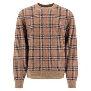 BURBERRY Cotton Check crewneck sweatshirt 8102882