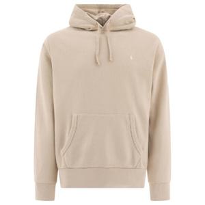 POLO RALPH LAUREN Cotton loopback hoodie 710916690029STONEWARE GREY