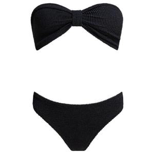 HUNZA G Tina  Bikini TINA BIKINICRINKLEBLACK