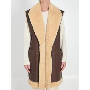 BOTTEGA VENETA Shearling long vest 8323818979