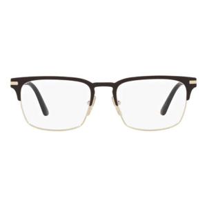 남성 Prada Eyewear 직사각형 프레임 안경 01U1O1B