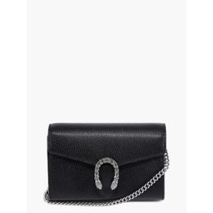 GUCCI 아이코닉한 호랑이 머리 버클이 달린 가죽 숄더백 401231CAOGN