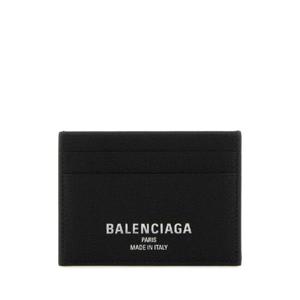 BALENCIAGA Black leather card holder 8066372ABV0 1000