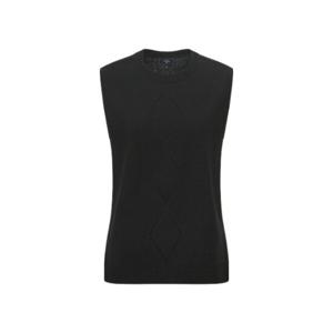 M 캘러웨이골프조끼 PQC CWSO24S406_BK 여성 봄 아가일 라운드베스트