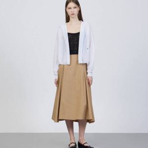 [쥬크]밴딩 컬러 블록 A라인 맥시 스커트 Z252MSD015