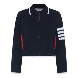 Thom Browne 4 바 스트라이프 크롭 재킷 FKJ092AY5502 415 TP942466736