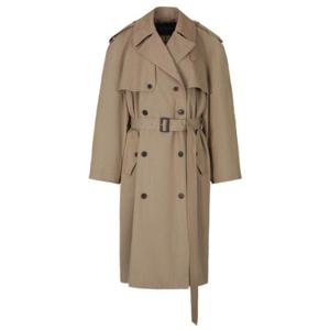 Balenciaga 오버사이즈 더블 브레스티드 트렌치 코트 733764TNP09 9501 TP934687909