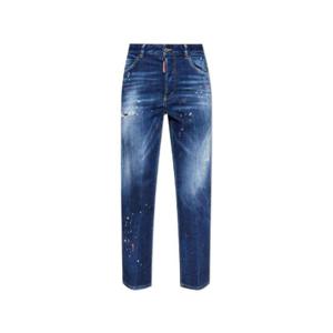 Dsquared2 디스트레스드 스트레이트 레그 진 S75LB1011S30664 470NAVYBLUE TP934602722