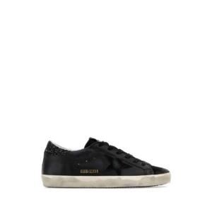 GOLDEN GOOSE DELUXE BRAND 블랙 가죽 슈퍼스타 스니커즈 GWF00101F003463 90100