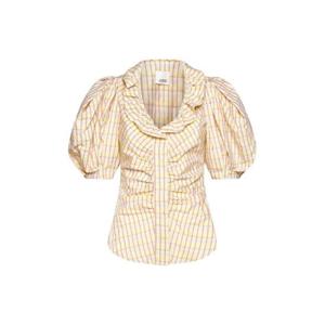 Isabel Marant 스트라이프 주름 버튼업 탑 HT0098FBA1I27I 10LY TP942701408