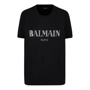 Balmain 로고 장식 크루넥 티셔츠 DF1EF007PC51 EAW TP934549408