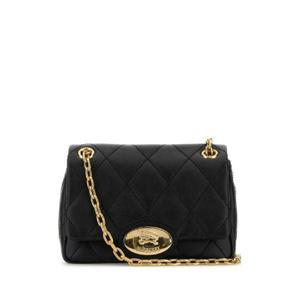 BURBERRY Black leather small Strand shoulder bag 8111264 A1189