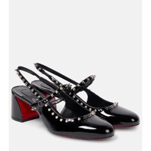 25 SS 크리스찬루부탱 Janispikes 55 페이턴트 레더 메리제인 펌프스 TP556689345