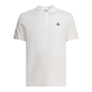 MONCLER Cotton pique polo shirt with logo patch 8A00026-89A16034