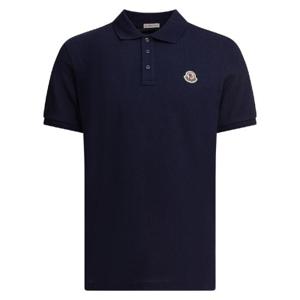 MONCLER Cotton pique polo shirt with logo patch 8A00026-89A167A9