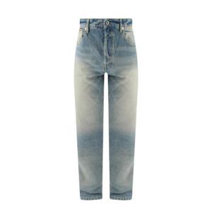 Kenzo 로고 패치 워싱 진 FD55DP1016A4 DY TP942848619