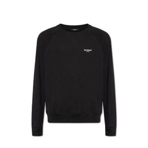 Balmain 로고 디테일 크루넥 스웨트셔츠 DH1JQ005BB04 EAB TP935028848
