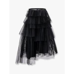 DIOR Pleated tulle midi skirt 541J22A8381