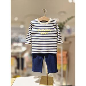 블루독베이비 10 25FW가을신상 (NY)골지 STRIPE 상하세트A (45A7067215)