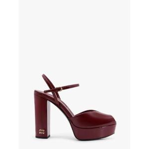 MIU MIU Patent leather sandals with heel and wedge 5XP912F110