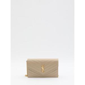 SAINT LAURENT Dark beige pochette 7429202721